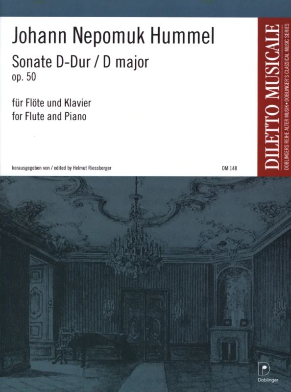 Hummel Sonate D major op. 50 for Flute and Piano