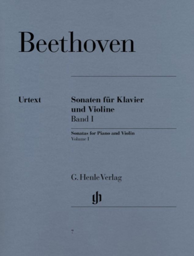 Beethoven Violin Sonatas, Volume I No 1-5 for Violin and Piano
