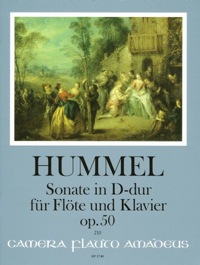 Hummel Sonata in D Major op. 50 for Flute and Piano